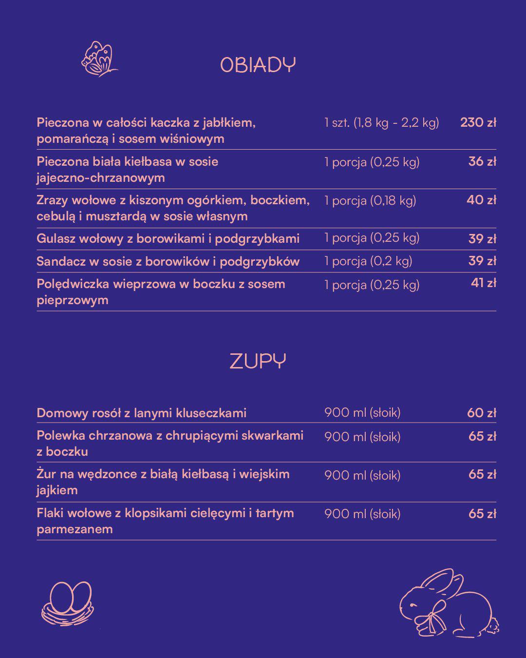 Menu cateringowe Syrenka 4
